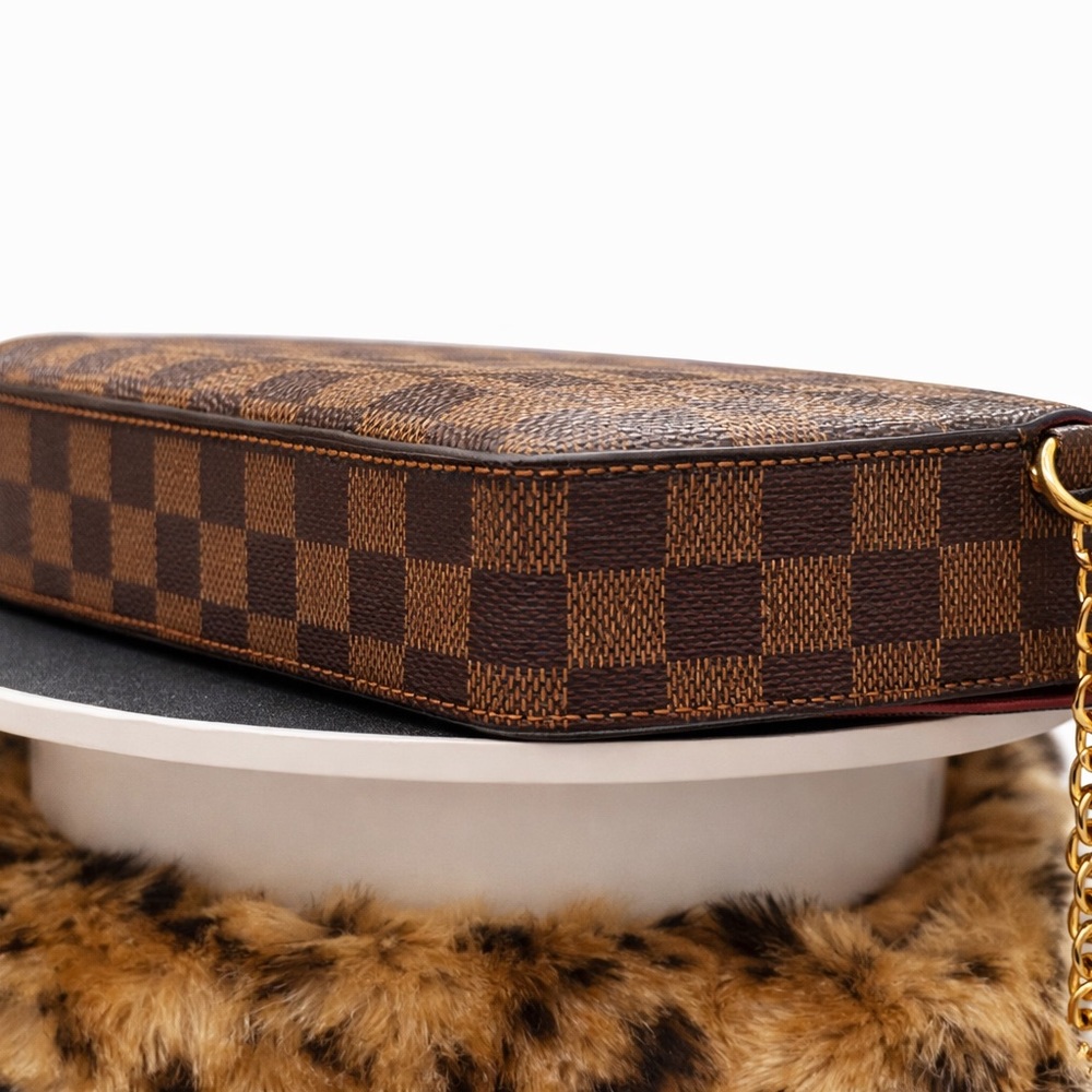 Louis Vuitton Félicie Pochette – Damier Ebene (N63032) – Like New - Picture 4 of 8